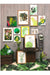 Green Budgie Giclée Art Print Exotic Bird Paintings 8" Square (20.32 X 20.32 cm) Square GIclee Art Print