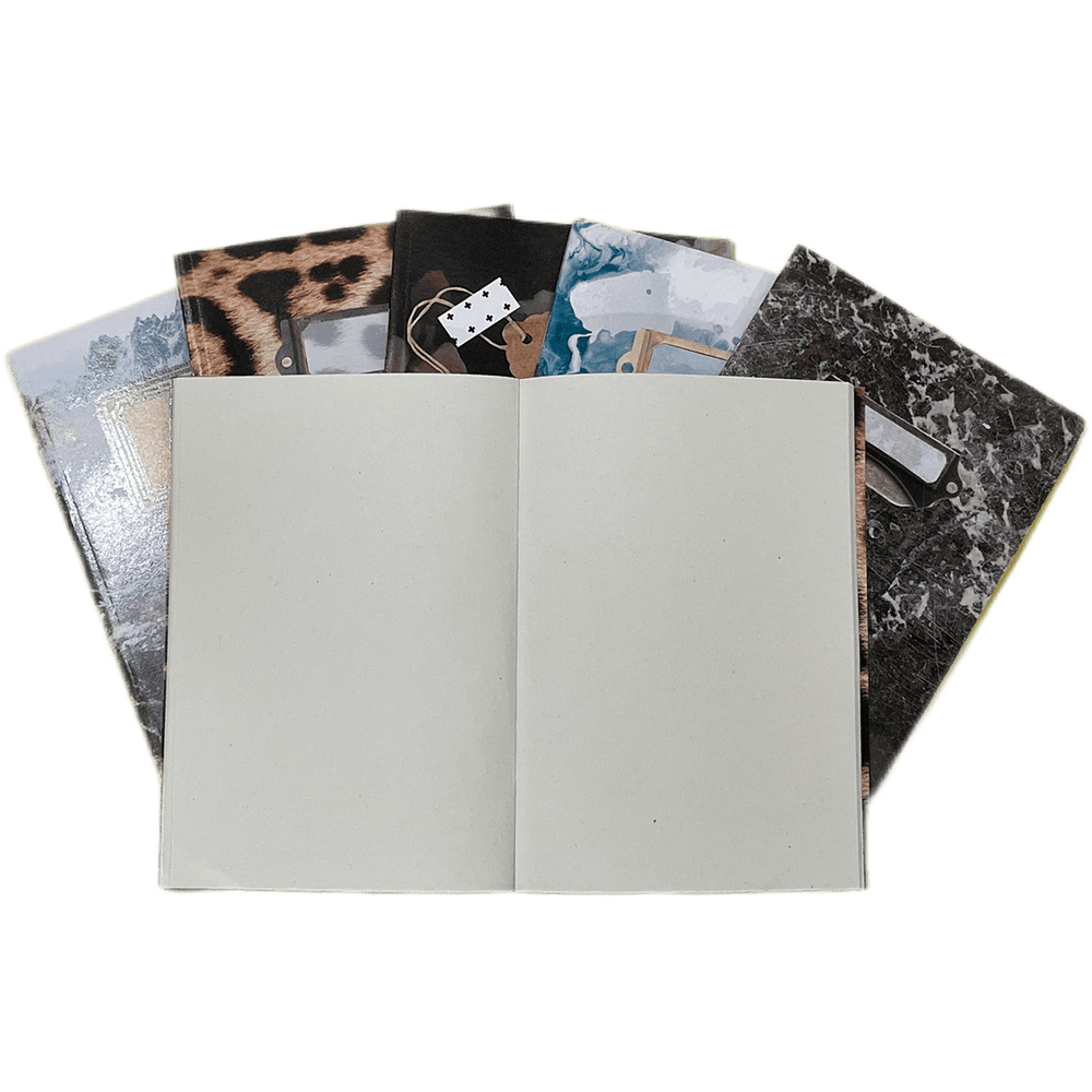 Black Marble Pocket Notebook Stationery by diedododa Plain Notebook