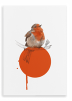 Robin Canvas Print Drippy Birds 28"x40"(70x100 cm) Canvas Print