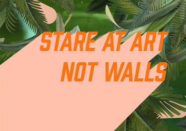 Stare At Art Not Walls - Landscape Pink Matte Art Print Stare At Art Art Print