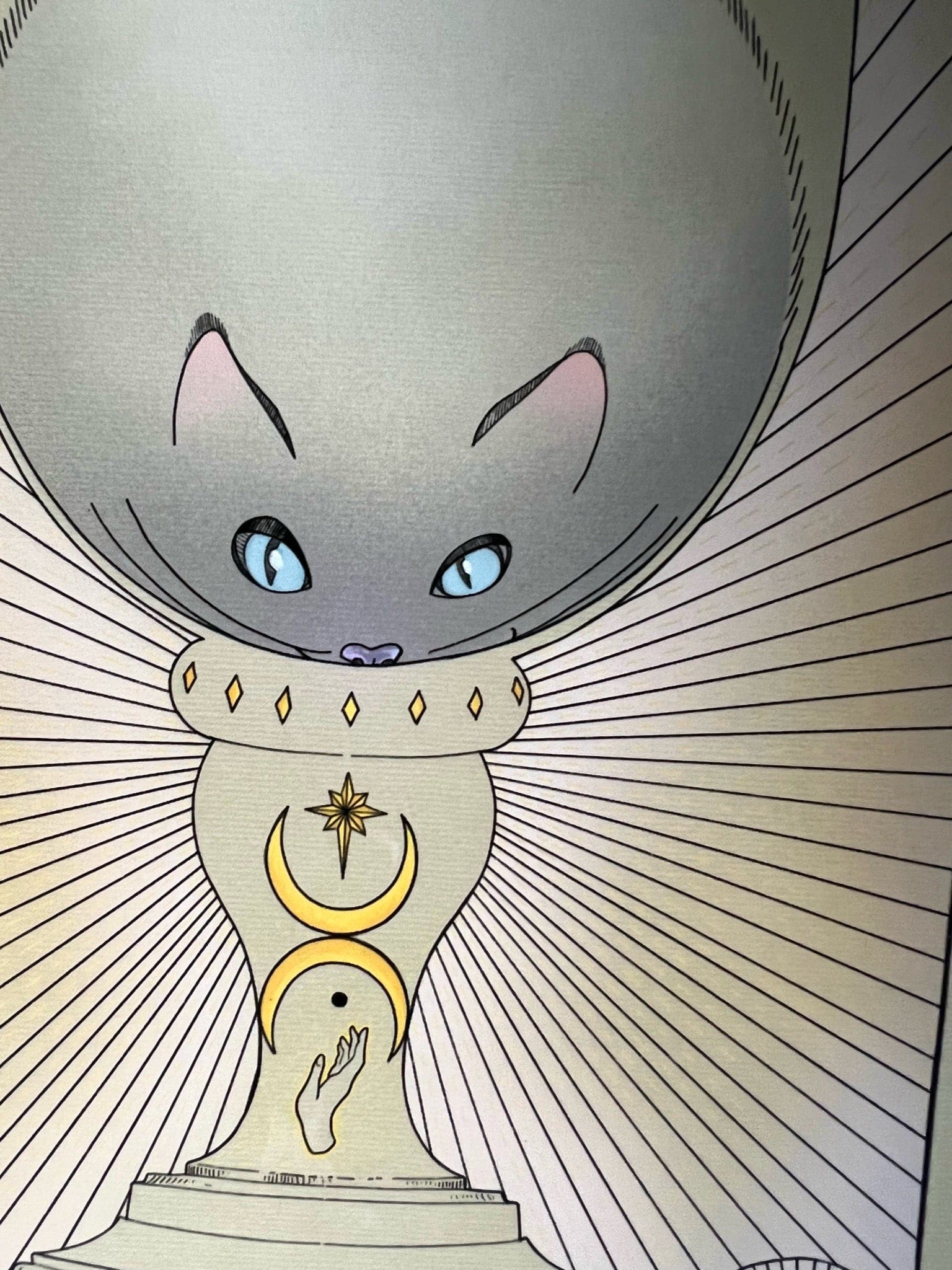 The Magician Art Print Tarot Cats Art Print