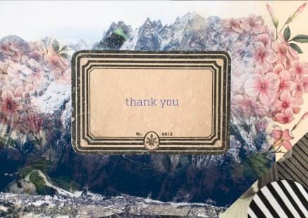 Thank You Greeting Card diedododa Cards Card