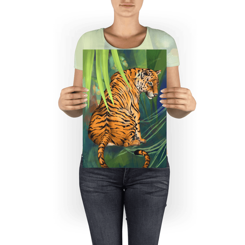 Jungle Stripes Giclée Art Print Pawky Paws A3 (29.7 X 42 cm) Art Print