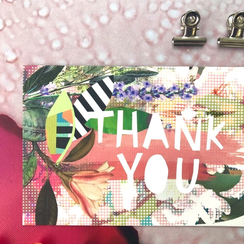 Motley Blooms - Thankyou Greeting Card Motley Blooms Greeting Cards Card