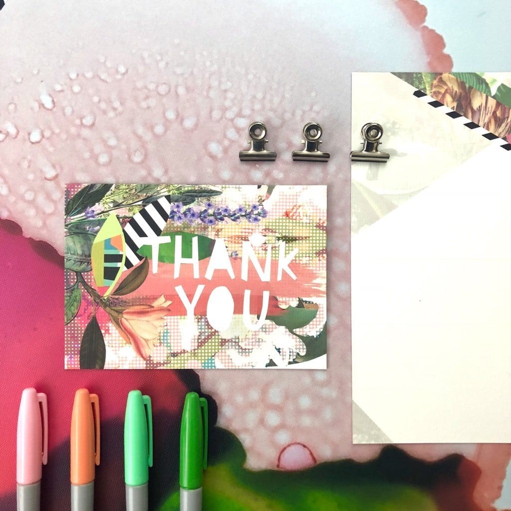 Motley Blooms - Thankyou Greeting Card Motley Blooms Greeting Cards Card