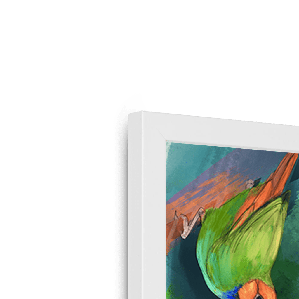 A Fandango Of Finches Framed Print The Gathering Framed Print