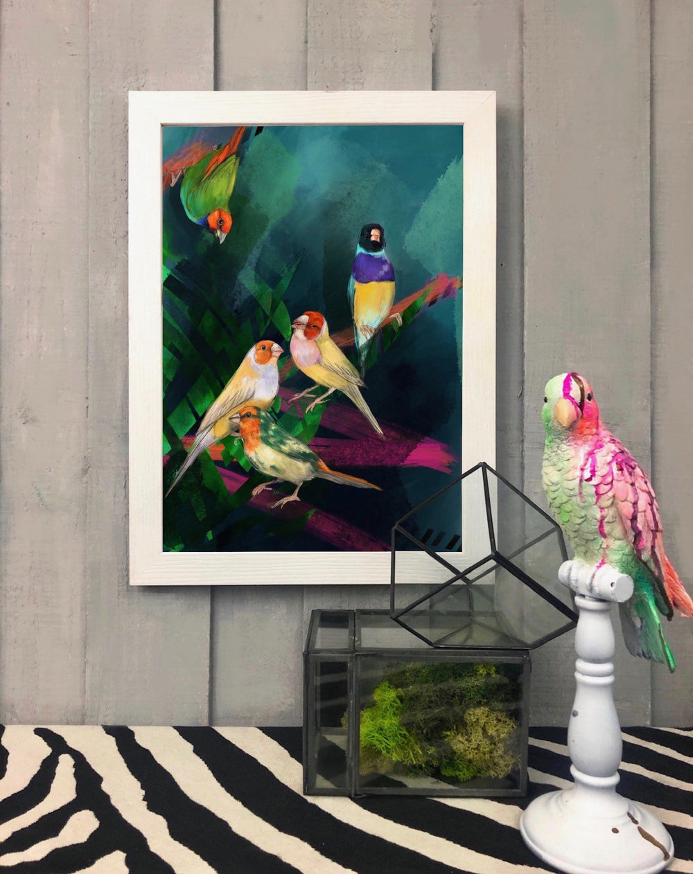 A Fandango Of Finches Giclée Art Print The Gathering Art Print