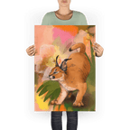 Tufted Whimsy Giclée Art Print Pawky Paws A1 (59.4 X 84.1 cm) Art Print