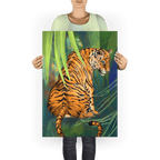 Jungle Stripes Giclée Art Print Pawky Paws A1 (59.4 X 84.1 cm) Art Print