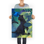 Midnight Prowl Giclée Art Print Pawky Paws A1 (59.4 X 84.1 cm) Art Print