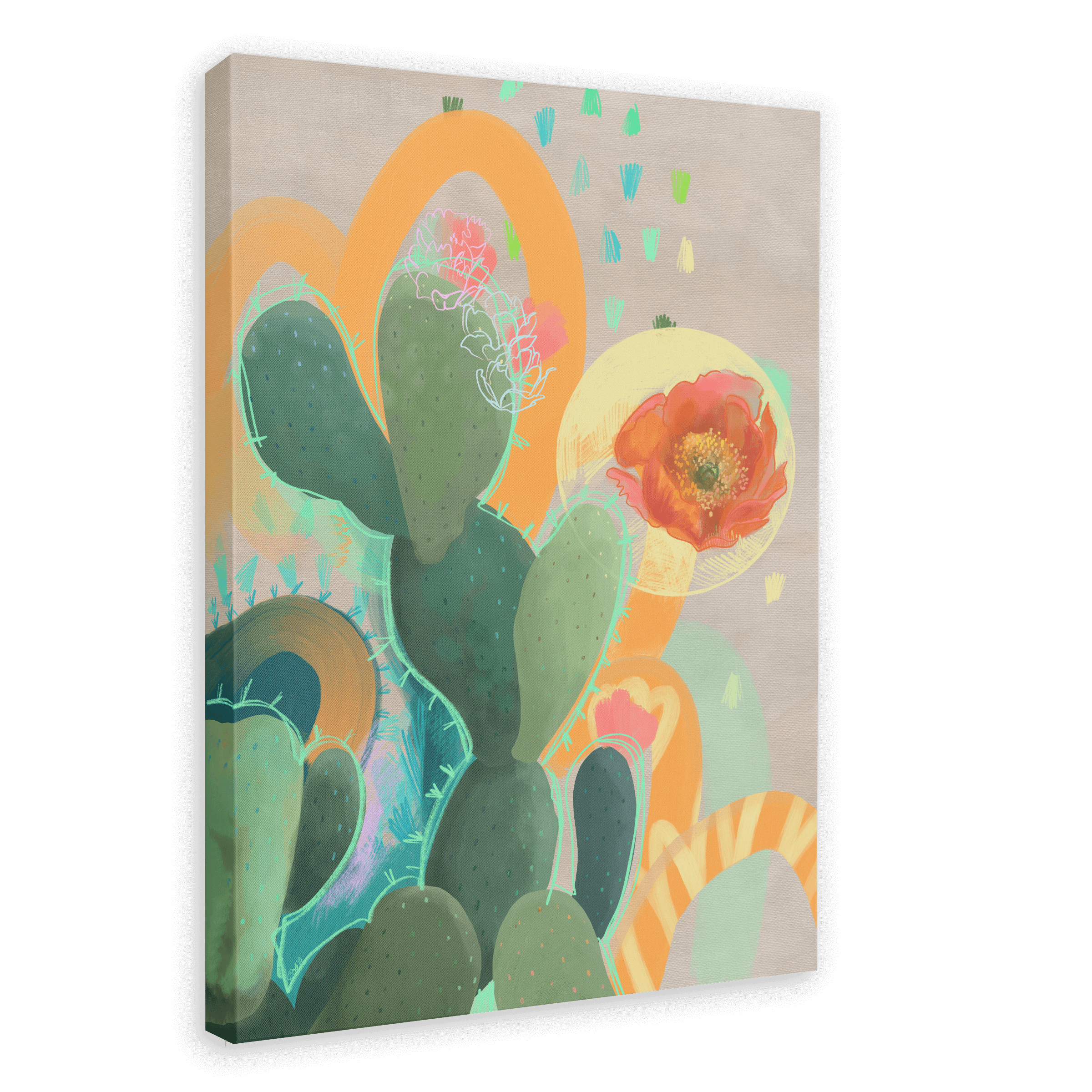 Desert Rain Canvas Print Heat Flares 28