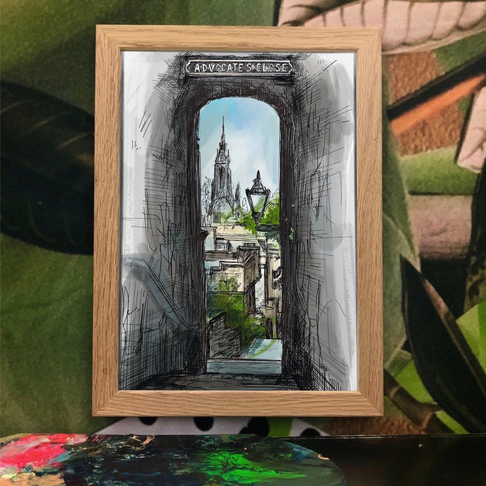 Advocates Close Matte Art Print Essential Edinburgh Art Print