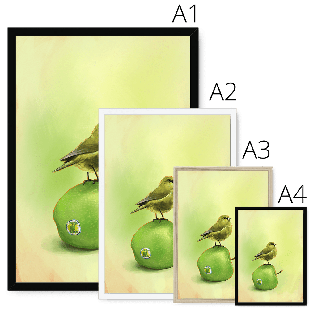 Apple Akekee Framed Print Sticky Beaks Framed Print