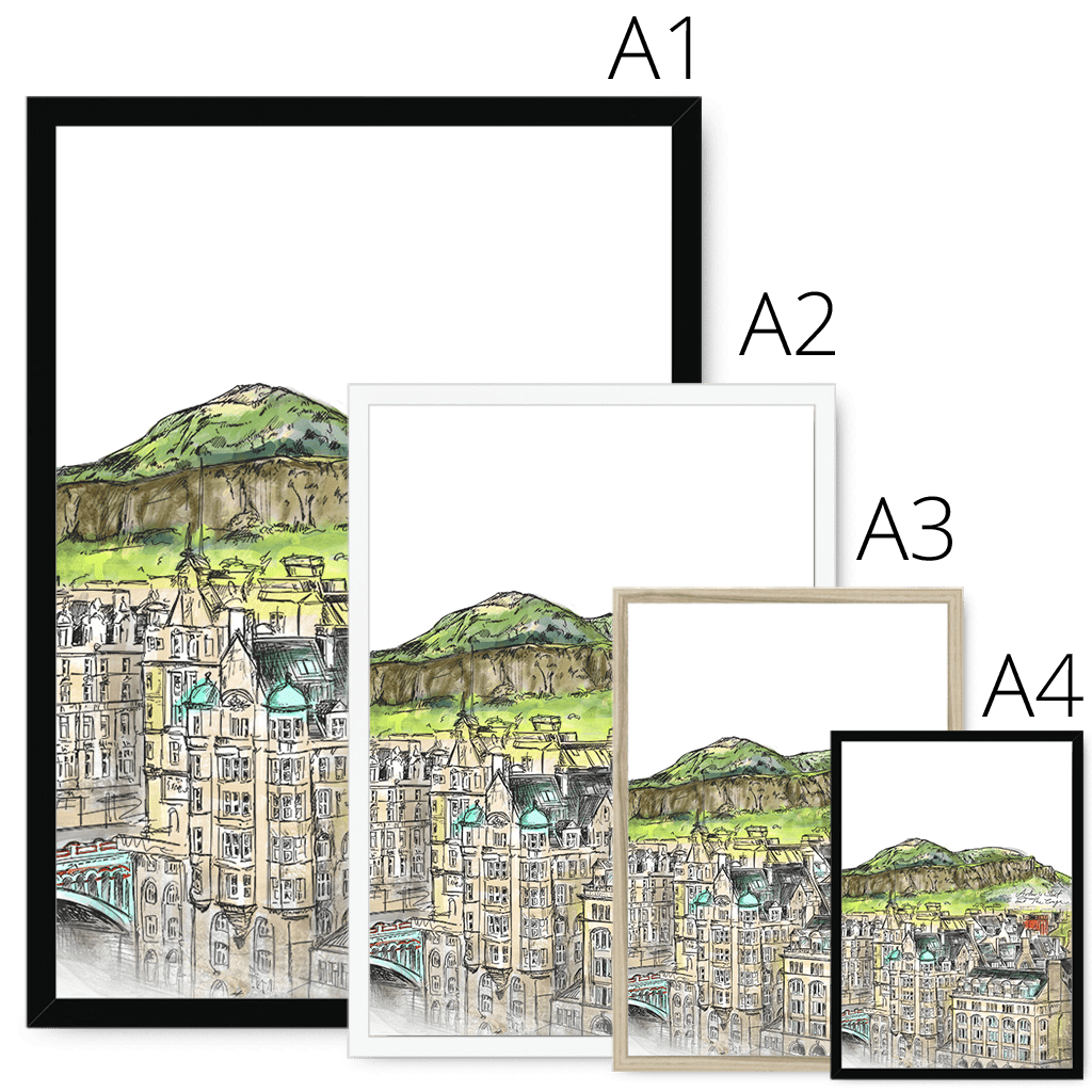 Arthurs Seat & The Crags Framed Print Essential Edinburgh Framed Print