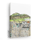Arthurs Seat & The Crags Matte Canvas Print Essential Edinburgh Canvas Print
