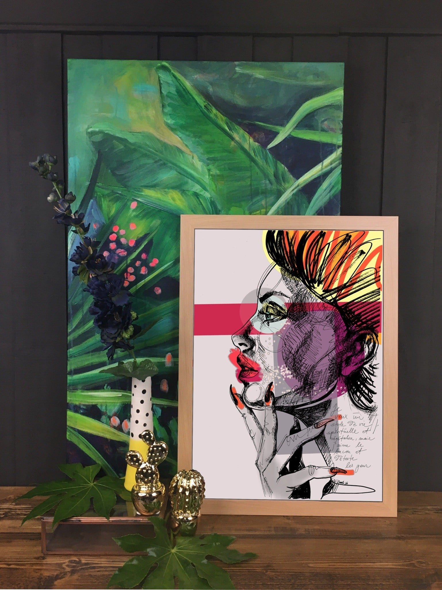 Bacon Matte Art Print a la mode Art Print