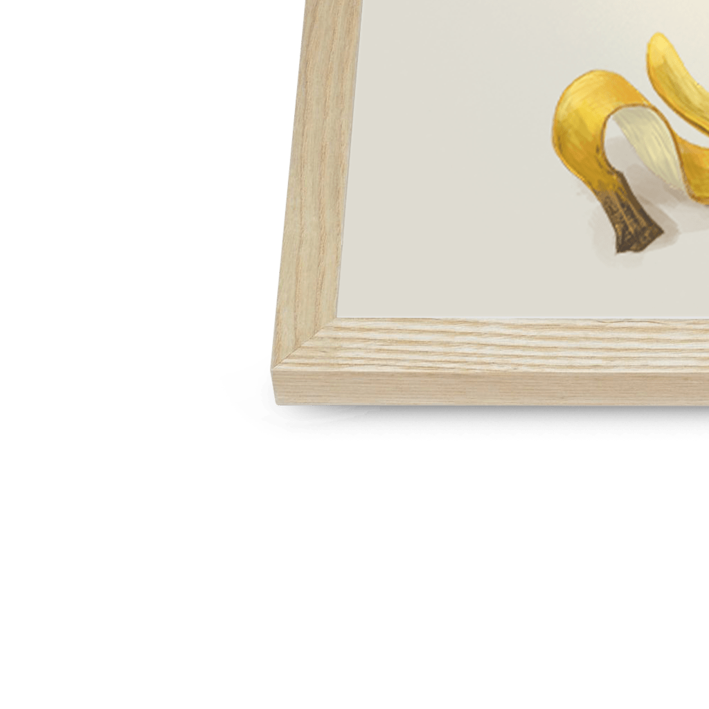 Banana Gull Framed Print Sticky Beaks Framed Print