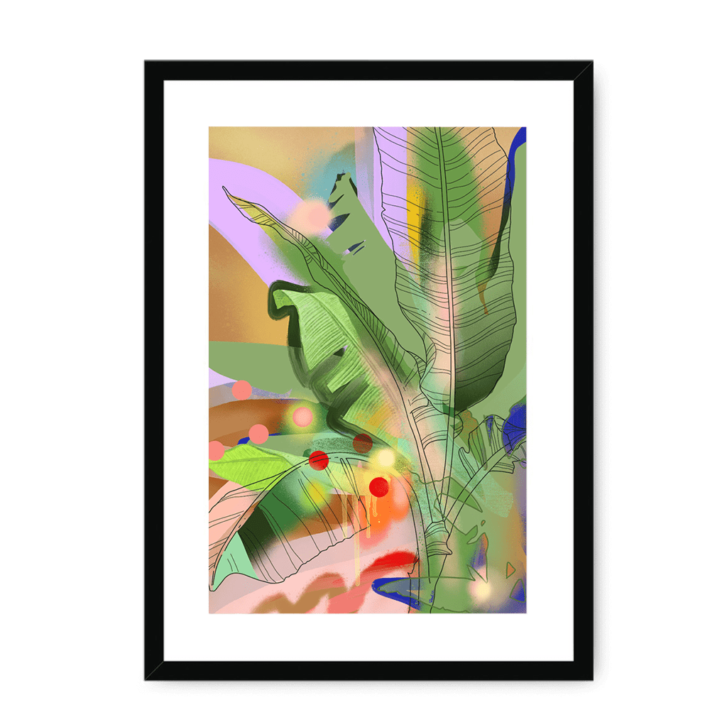 Chromatose Botanica - Banani-Banana Framed Print Chromatose A3 (297 X 420 mm) / Black / White Mount Framed Print