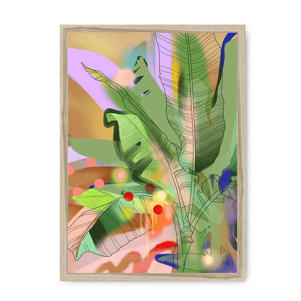 Chromatose Botanica - Banani-Banana Framed Print Chromatose A3 (297 X 420 mm) / Natural / No Mount (All Art) Framed Print