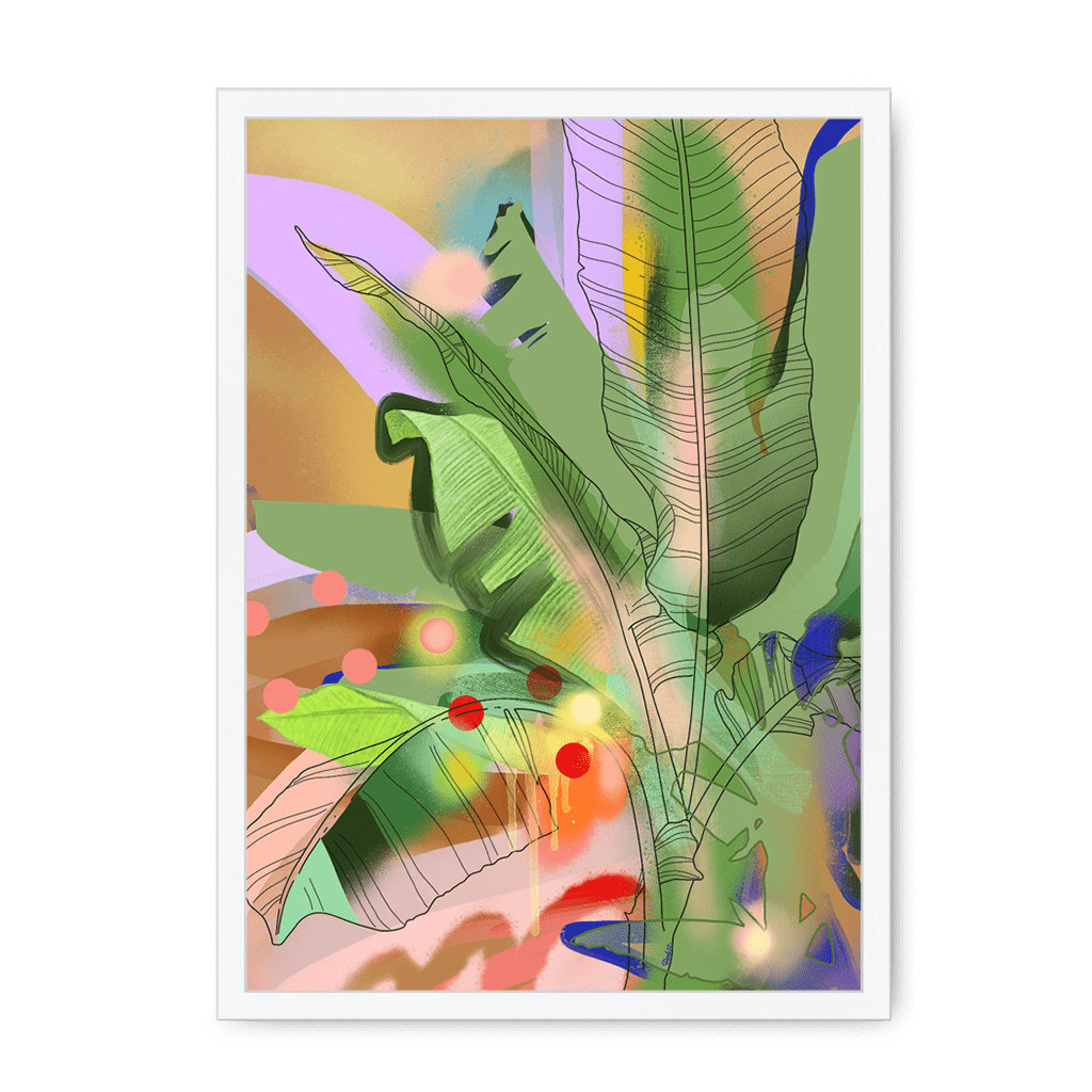 Chromatose Botanica - Banani-Banana Framed Print Chromatose A3 (297 X 420 mm) / White / No Mount (All Art) Framed Print
