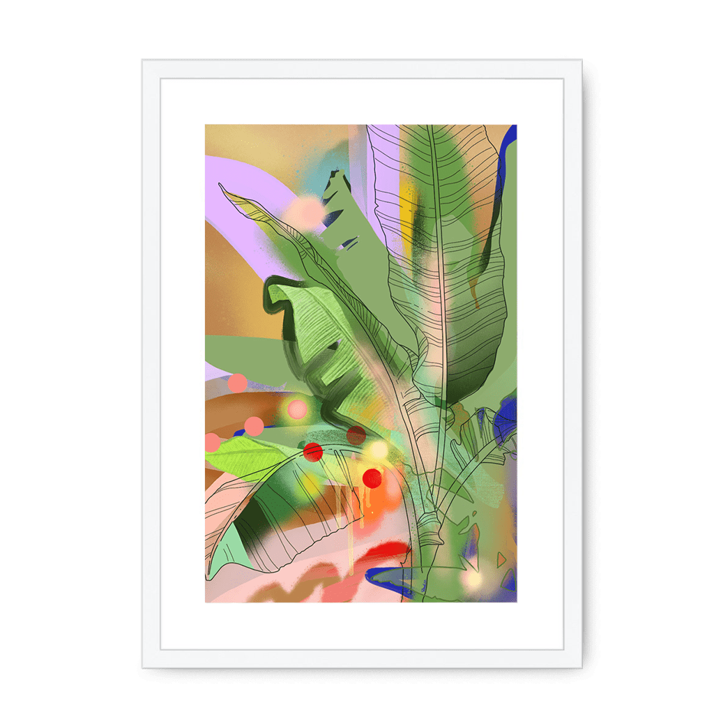 Chromatose Botanica - Banani-Banana Framed Print Chromatose A3 (297 X 420 mm) / White / White Mount Framed Print