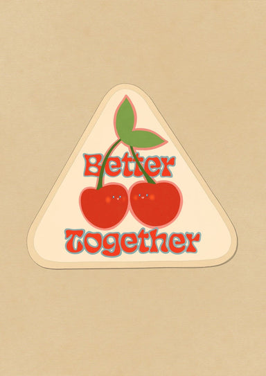 Better Together Cherries Matte Art Print Fruity Wall Art Print