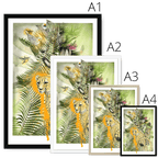 Big Cat Tropicana Framed Print The Gathering Framed Print