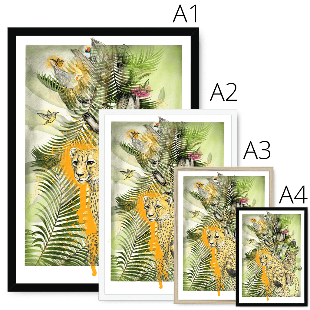 Big Cat Tropicana Framed Print The Gathering Framed Print