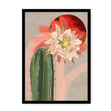Bloodmoon Bloom Framed Print Heat Flares A3 (297 X 420 mm) / Black / No Mount (All Art) Framed Print