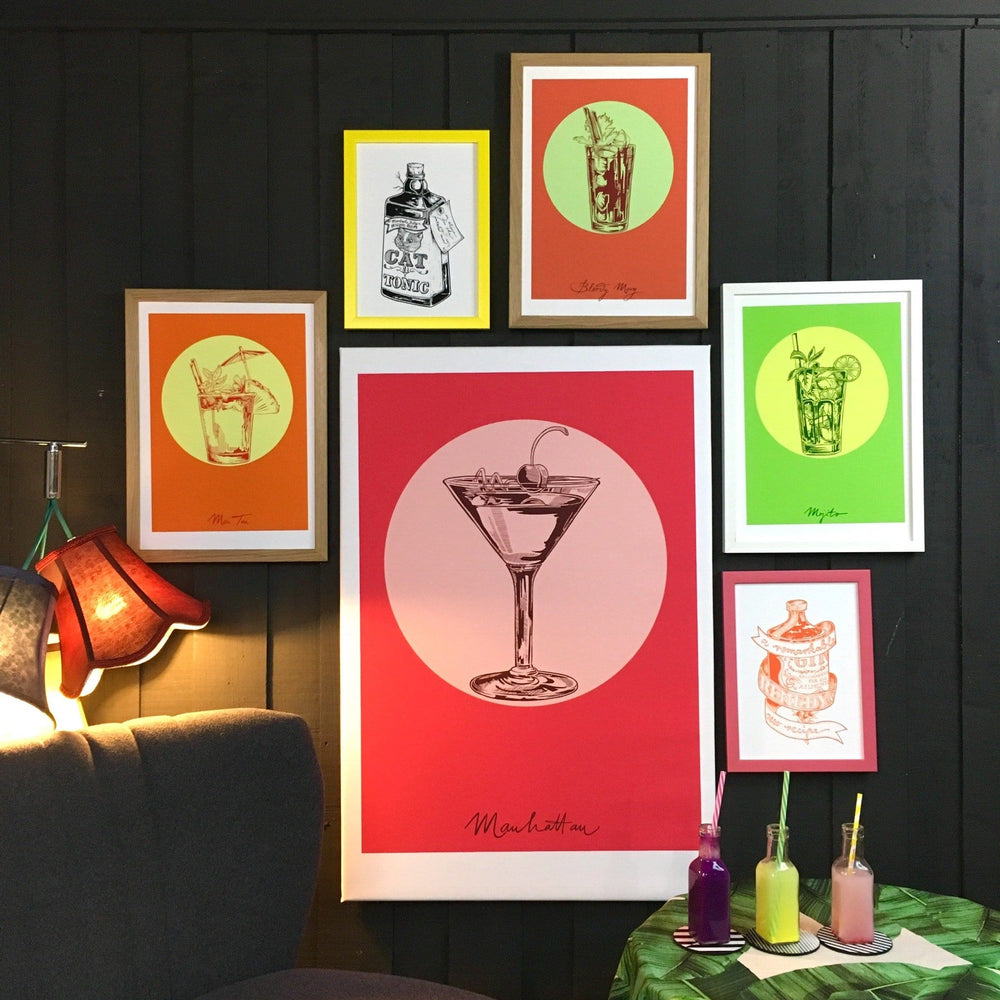 Bloody Mary Giclée Art Print Cocktail Cavalcade Art Print