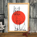 Bobcat Matte Art Print Cats & Dots Art Print