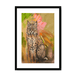Bobcat Botanica Framed Print Pawky Paws A3 (297 X 420 mm) / Black / White Mount Framed Print