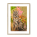 Bobcat Botanica Framed Print Pawky Paws A3 (297 X 420 mm) / Natural / White Mount Framed Print