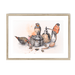 Boudoir Finches Framed Print The Gathering A3 (297 X 420 mm) / Natural / White Mount Framed Print