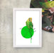 Budgie Giclée Art Print Drippy Birds Art Print