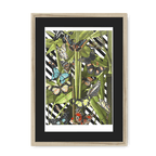 Butterfly Tropicana Framed Print The Gathering A3 (297 X 420 mm) / Natural / Black Mount Framed Print