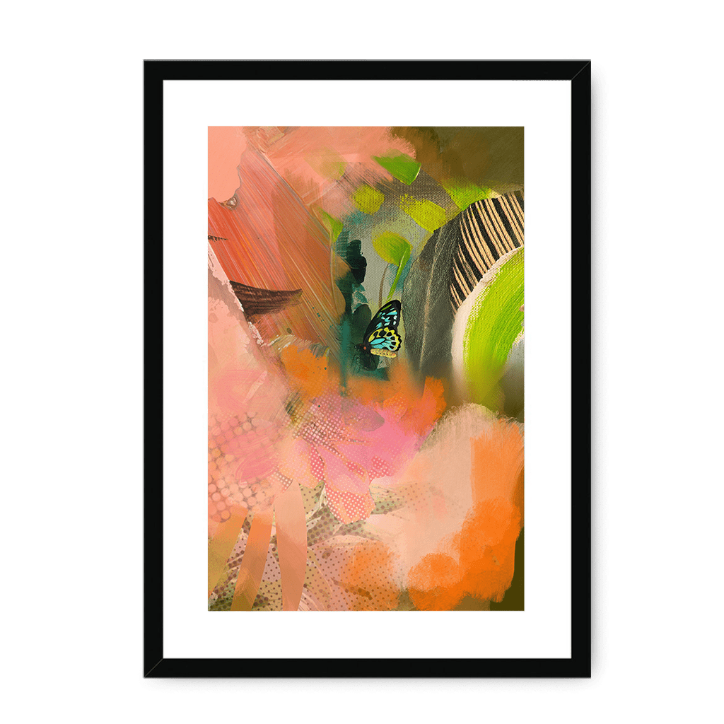 Butterfly Monsoon Framed Print The Flutterby Effect A3 (297 X 420 mm) / Black / White Mount Framed Print
