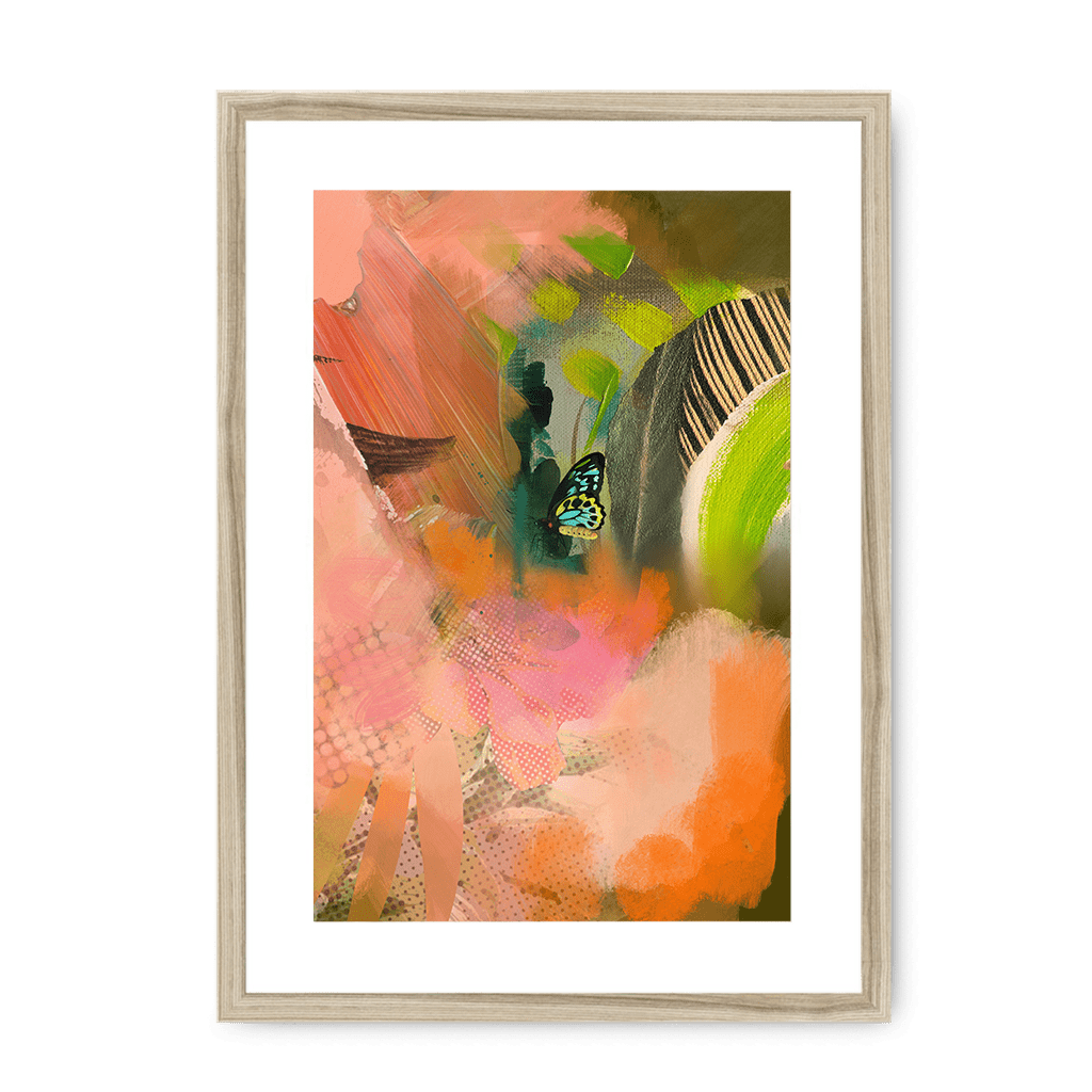 Butterfly Monsoon Framed Print The Flutterby Effect A3 (297 X 420 mm) / Natural / White Mount Framed Print