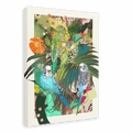 Blooming Budgerigars Canvas Print The Gathering 28"x40"(70x100 cm) Canvas Print