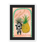 Camouflage Gymnastique Framed Print Aventures Des Créatures A3 (297 X 420 mm) / White / Black Mount Framed Print