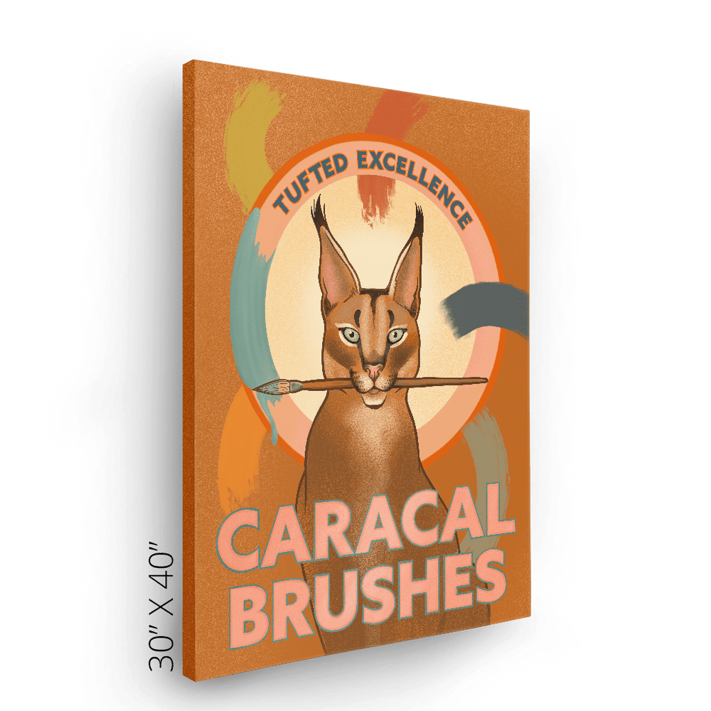 Caracal Brushes Canvas Print ADimals Canvas Print