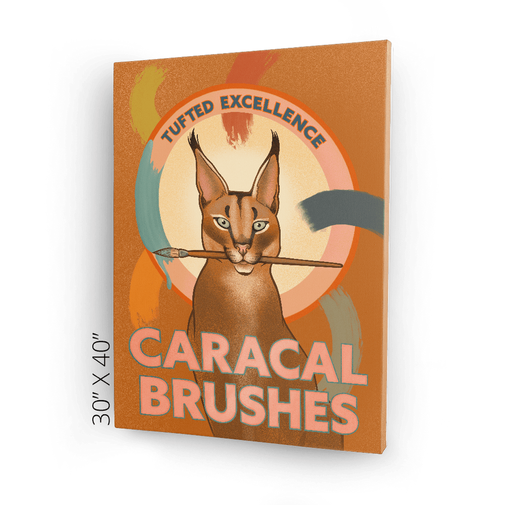 Caracal Brushes Canvas Print ADimals Canvas Print