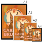 Caracal Brushes Giclée Framed Print ADimals Framed Print