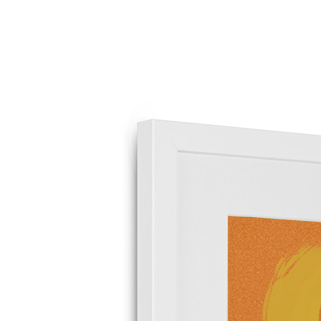 Caracal Brushes Giclée Framed with a Mount Print ADimals Mounted Print