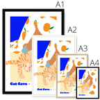 Content Contortions Framed Print Cat Cave Antics Framed Print