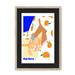 Content Contortions Framed Print Cat Cave Antics A3 (297 X 420 mm) / Natural / Black Mount Framed Print
