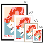 Dopey Disdain Framed Print Cat Cave Antics Framed Print