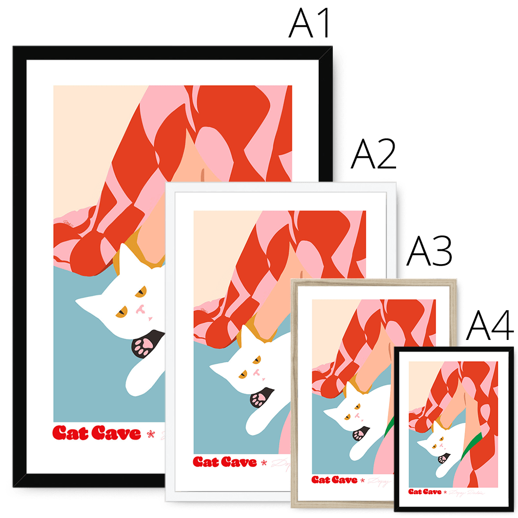 Dopey Disdain Framed Print Cat Cave Antics Framed Print