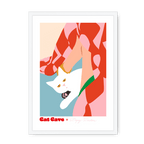 Dopey Disdain Framed Print Cat Cave Antics A3 (297 X 420 mm) / White / No Mount (All Art) Framed Print