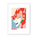 Dopey Disdain Framed Print Cat Cave Antics A3 (297 X 420 mm) / White / White Mount Framed Print